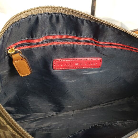 Vintage Tommy Hilfiger Croosbody TH Logo Brown Bag - Picture 12 of 16
